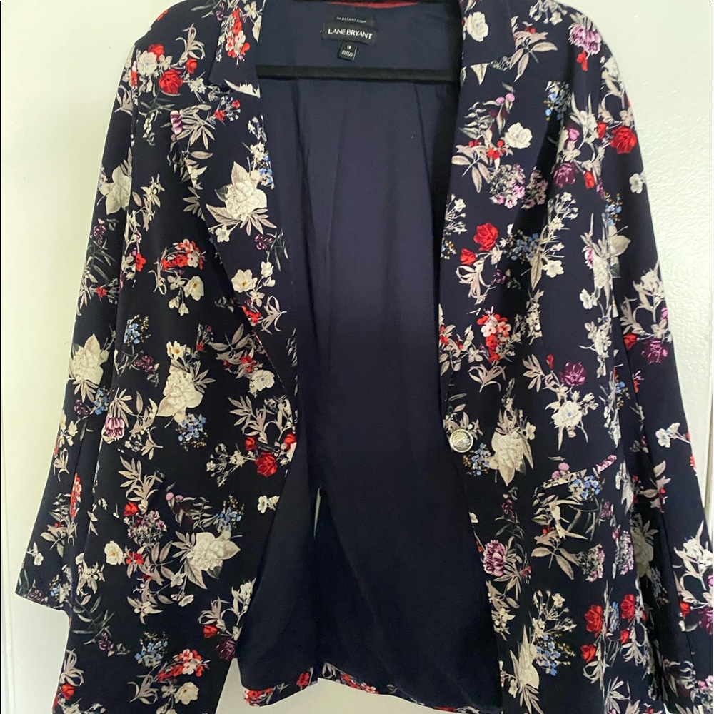 Lane Bryant floral blazer